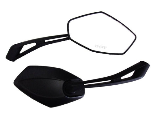 Universal Mirror Set, 8mm RH/RH Thread - BLACK