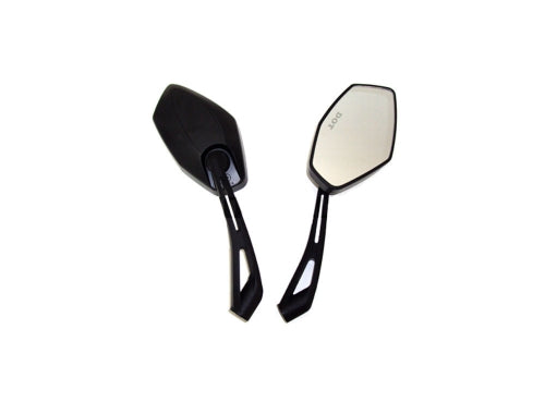 Universal Mirror Set, 8mm RH/RH Thread - BLACK