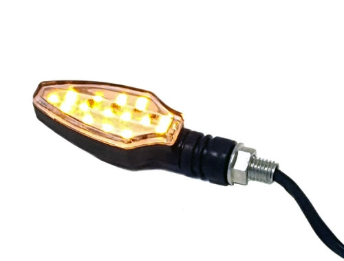 MYK Universal LED Turn Signal Black #11220 AMBER LED