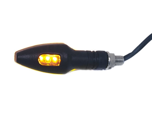 MYK Universal LED Turn Signal Black #11220 AMBER LED